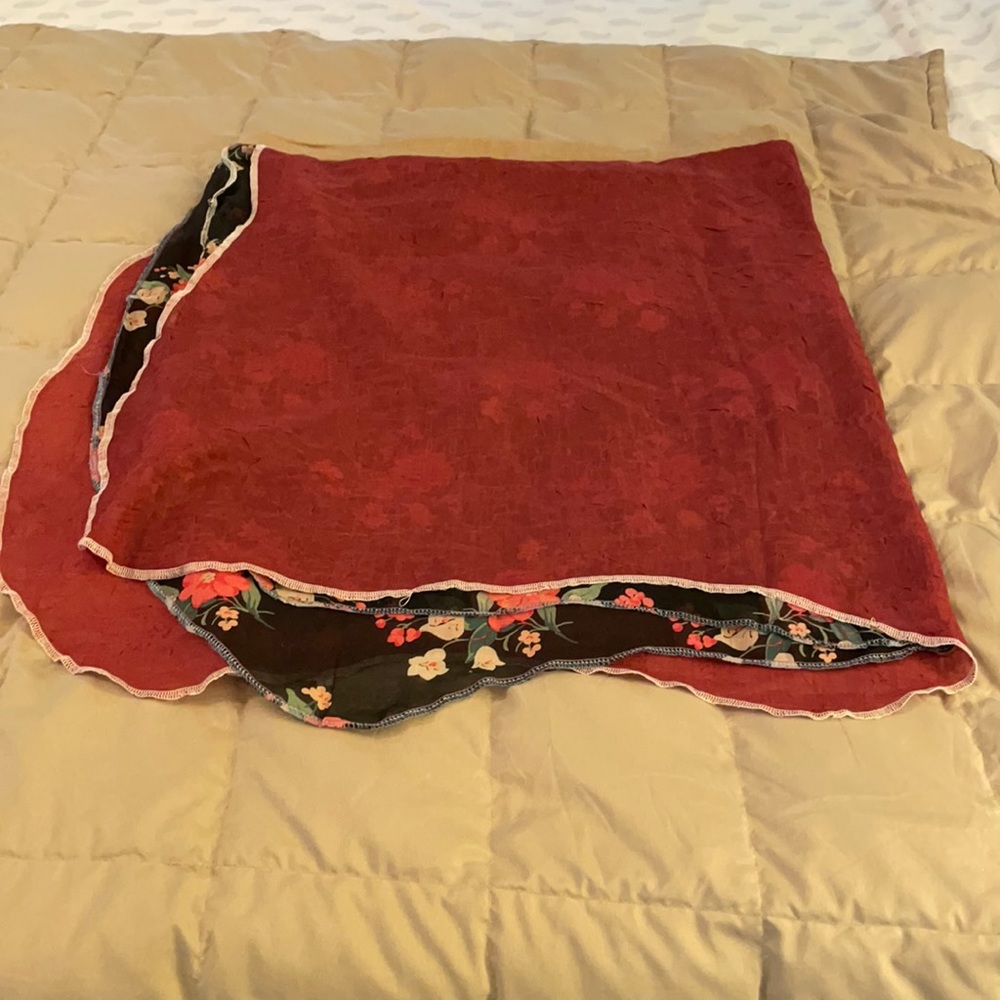 Reversible wrap skirt